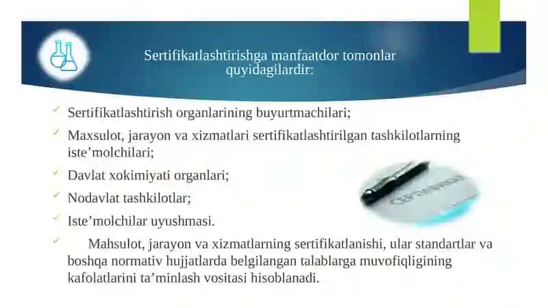 Sertifikatlashtirish idoralari va sinov laboratoriyalari 4