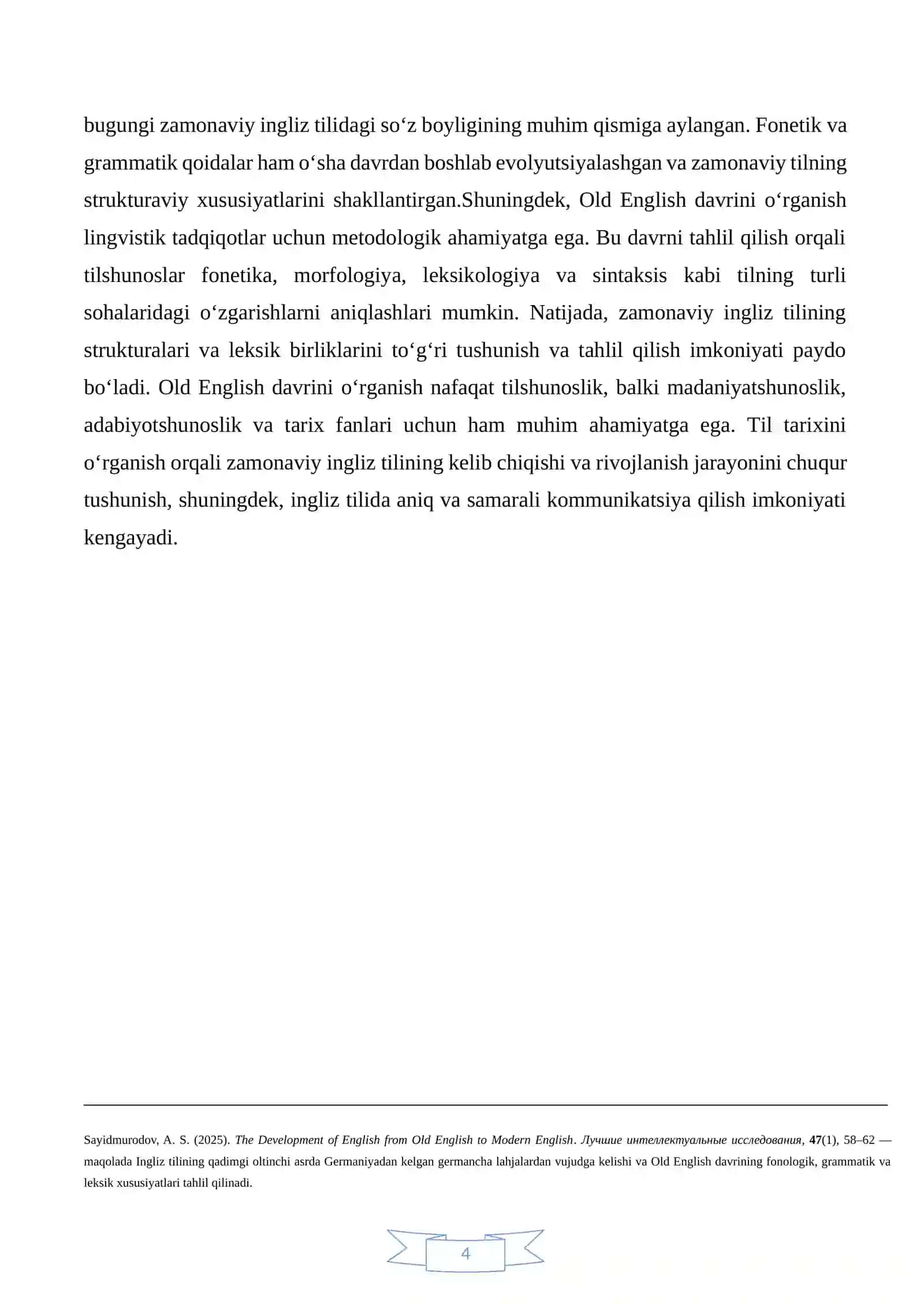 Ingliz tilining kelib chiqishi va Old English davri xususiyatrlari 4