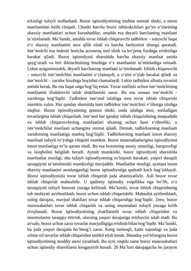 Bozor iqtisodiyoti modellari 4