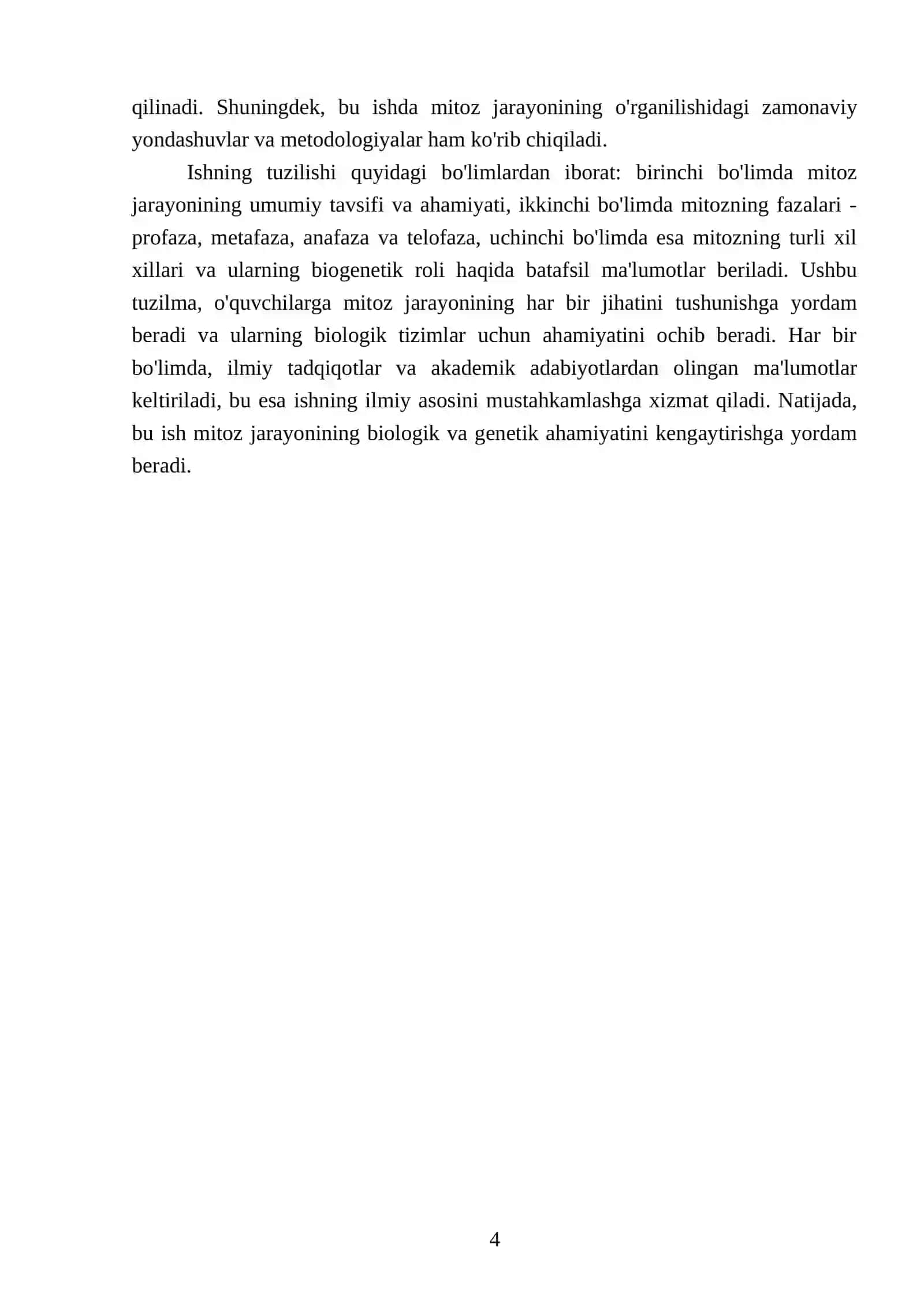 Mitoz va uning fazalari. Xillari 4