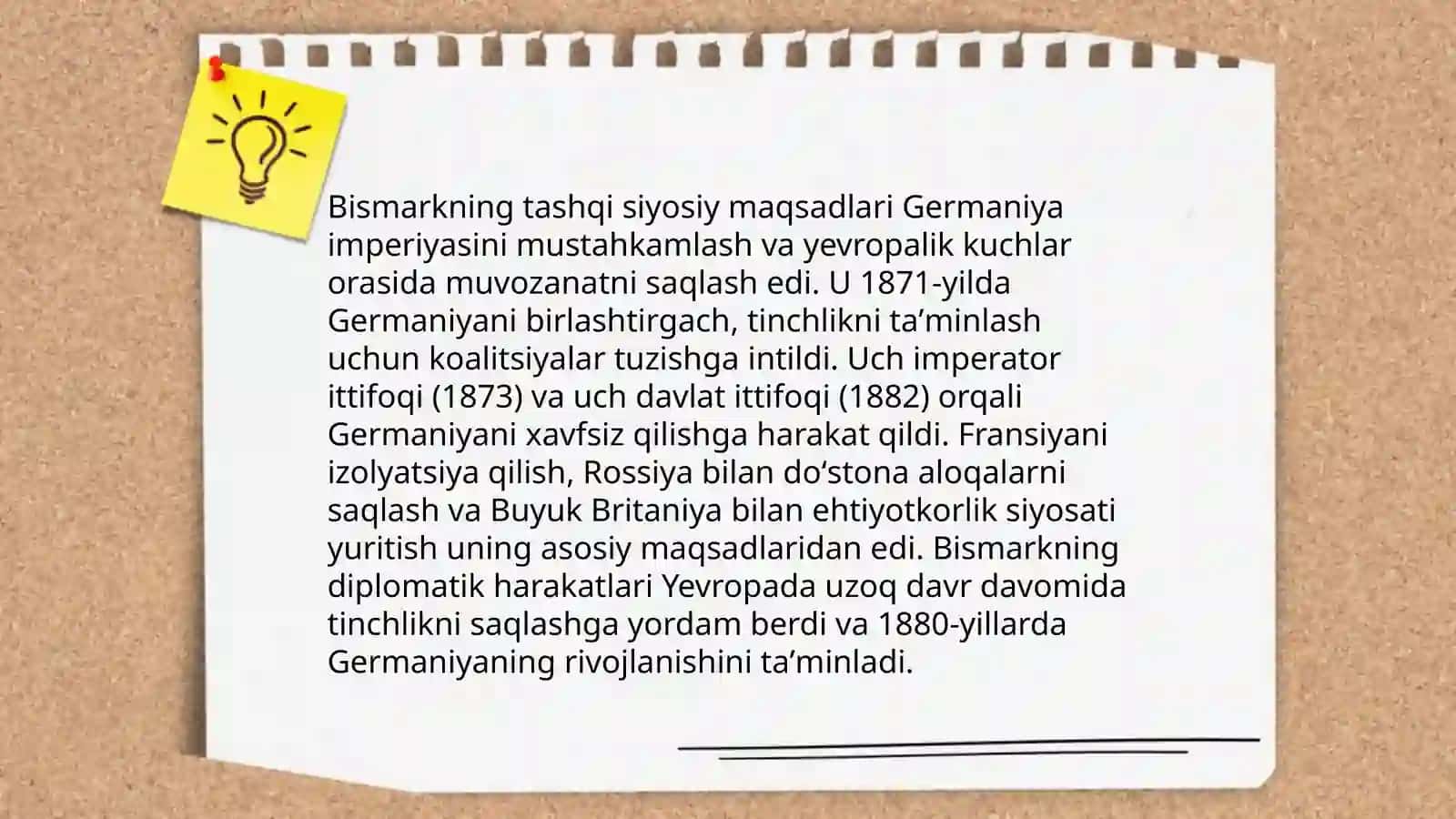 19 -asrning 2-yarmida Germaniya imperiyasining tashqi siyosati 4