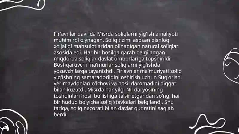 Qadimgi Misirdagi birinchi iqtisodiy g'oyalar 4