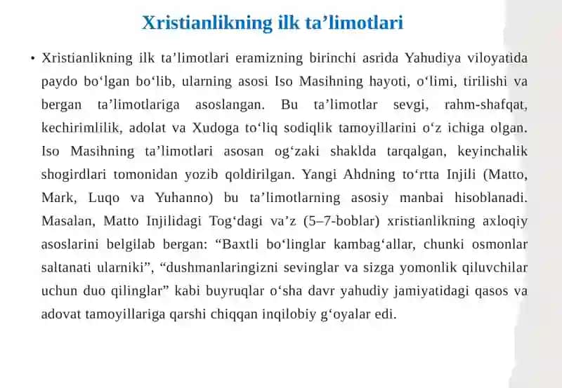 O‘rta asrlarda xristian dini 4