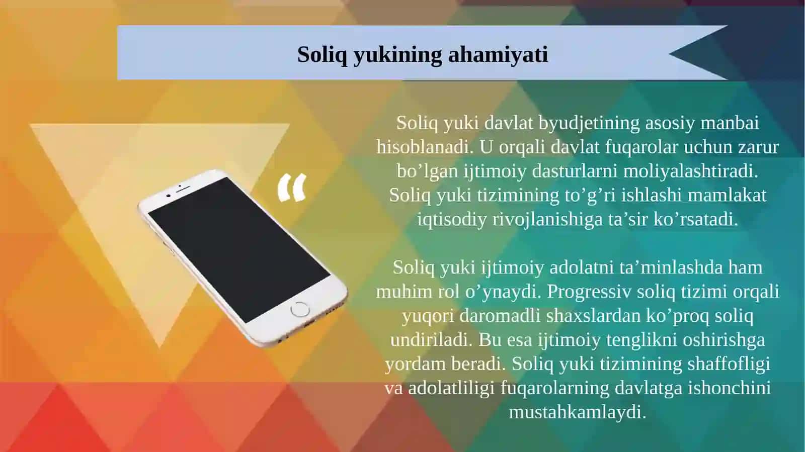Soliq yuki tushunchasi, hisoblash metodlari hamda iqtisodiyotning rivojlanishiga ta'siri 4
