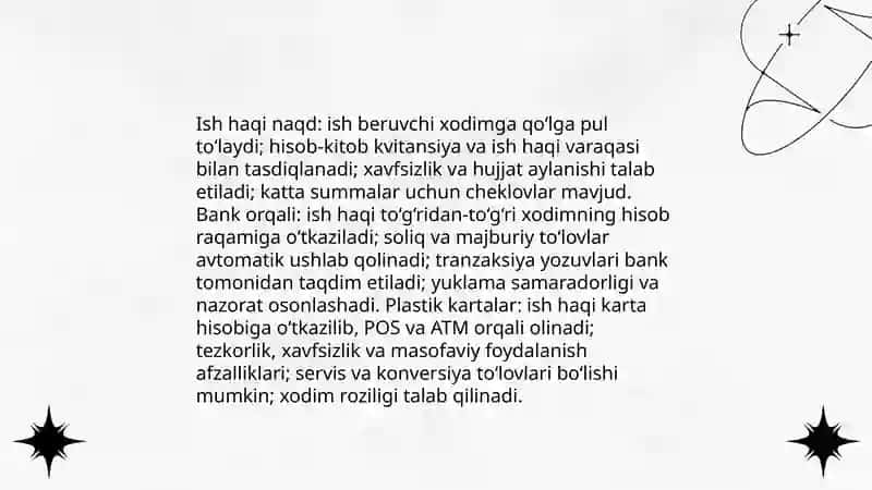 Ish haqini tashkil etish shakllari va tizimlari 4