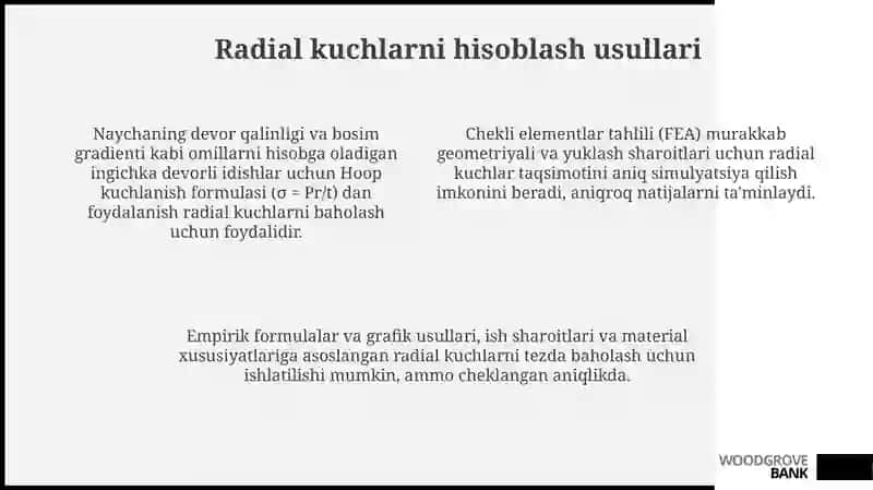 Radial kuchlar va ularning manbalari 4