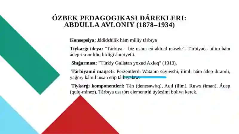 BATÍS OYShÍLLARÍNÍŃ PEDAGOGIKALÍQ QARAWLARÍ 4