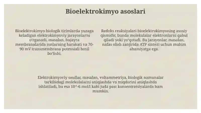 Elektrokimyo Tibbiyotda 4