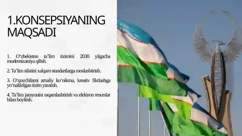 O‘zbekiston Respublikasi Xalq ta’limi tizimini 2030 yilgacha rivojlantirish Konsepsiyasi 4