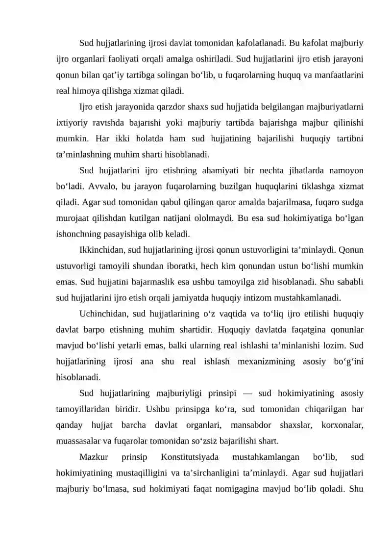Ijro hujjatini ijro etmaganlik uchun javobgarlik 4
