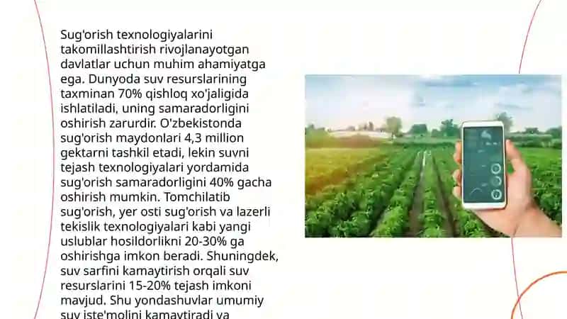 Agronomiyadagi istiqbolli vazifalar va bu soxadagi muammolarni xal etish yo'llari 4