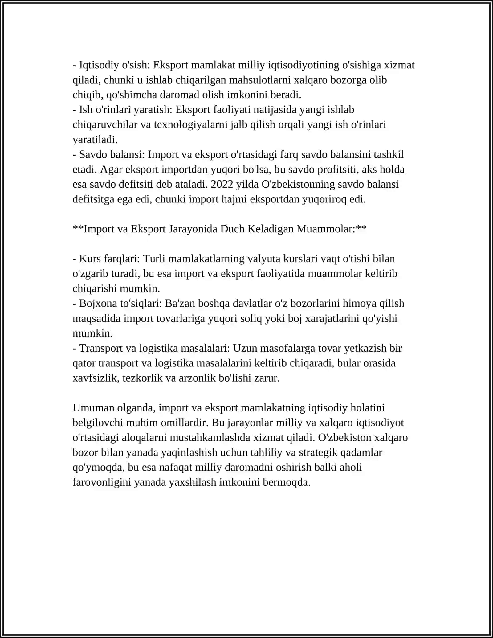 Import va eksportning asosiy tushunchalari 4