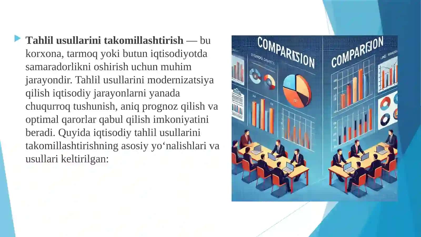 Tahlil usullarinita komillashtirish masalalari 4