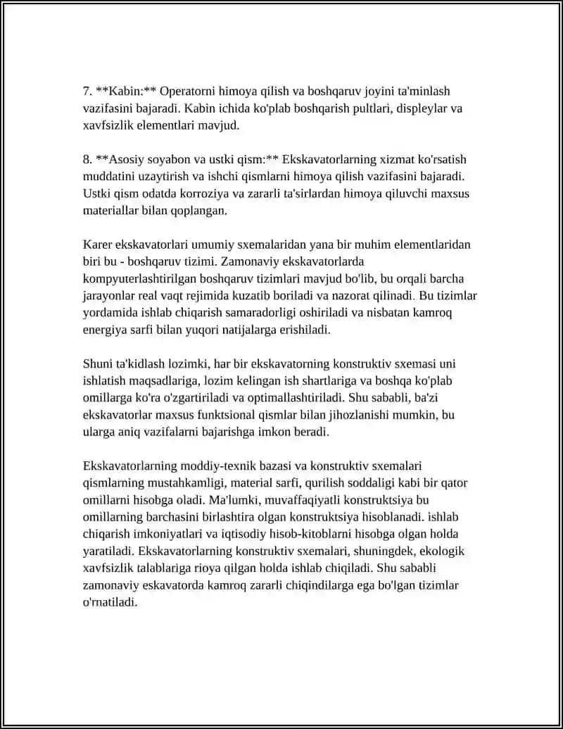 Karer Qazish Yuklash Mashinallarining Konstruktiv Sxemalari 4