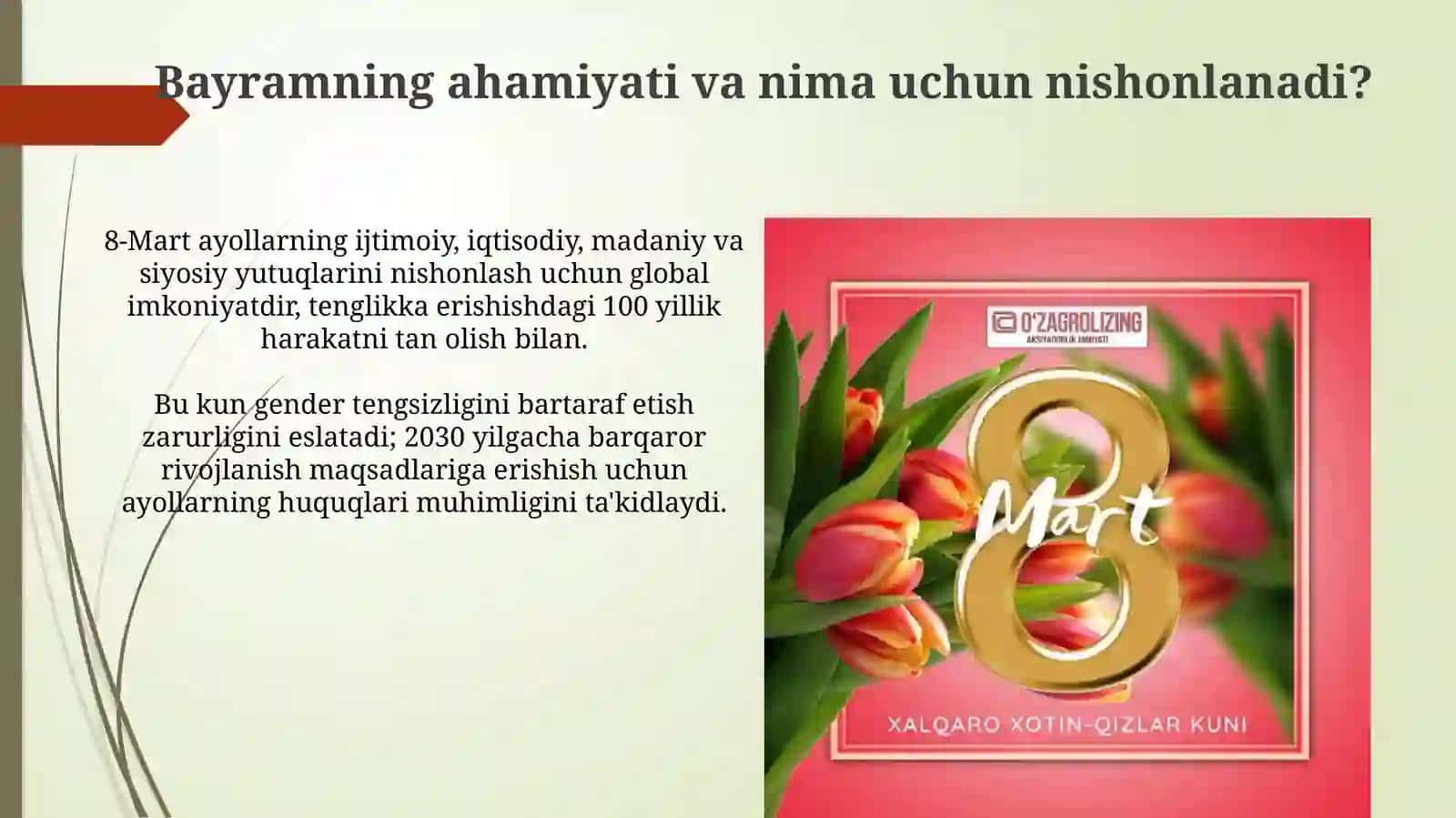 8 - mart Xalqaro xotin-qizlar bayrami 4