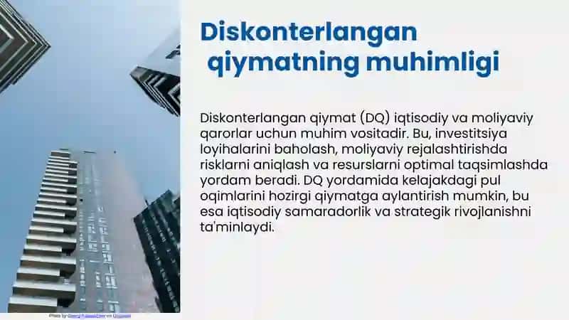 Diskonterlangan qiymat 4