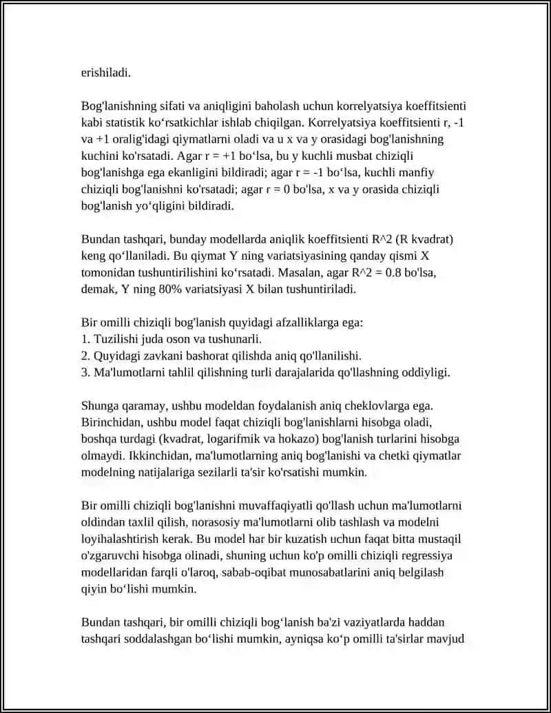 BIR OMILLI CHIZIQLI BOG'LANISH 4