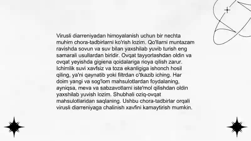 Virusli diareya. Vabo 4