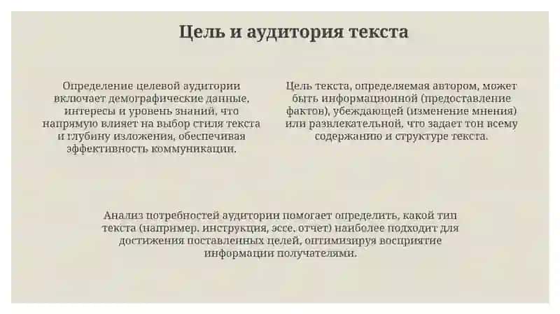 Типы текстов и их характеристики 4