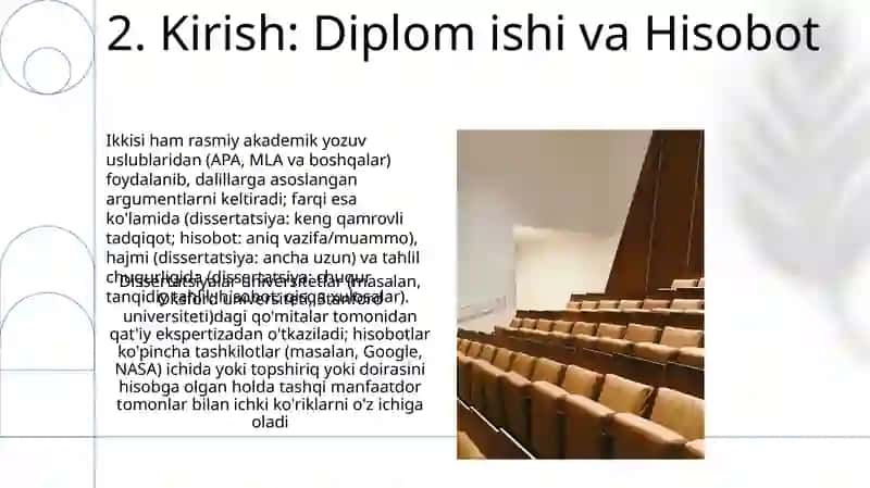 Maruza va referat: o'xshash va farqli jihatlari 4