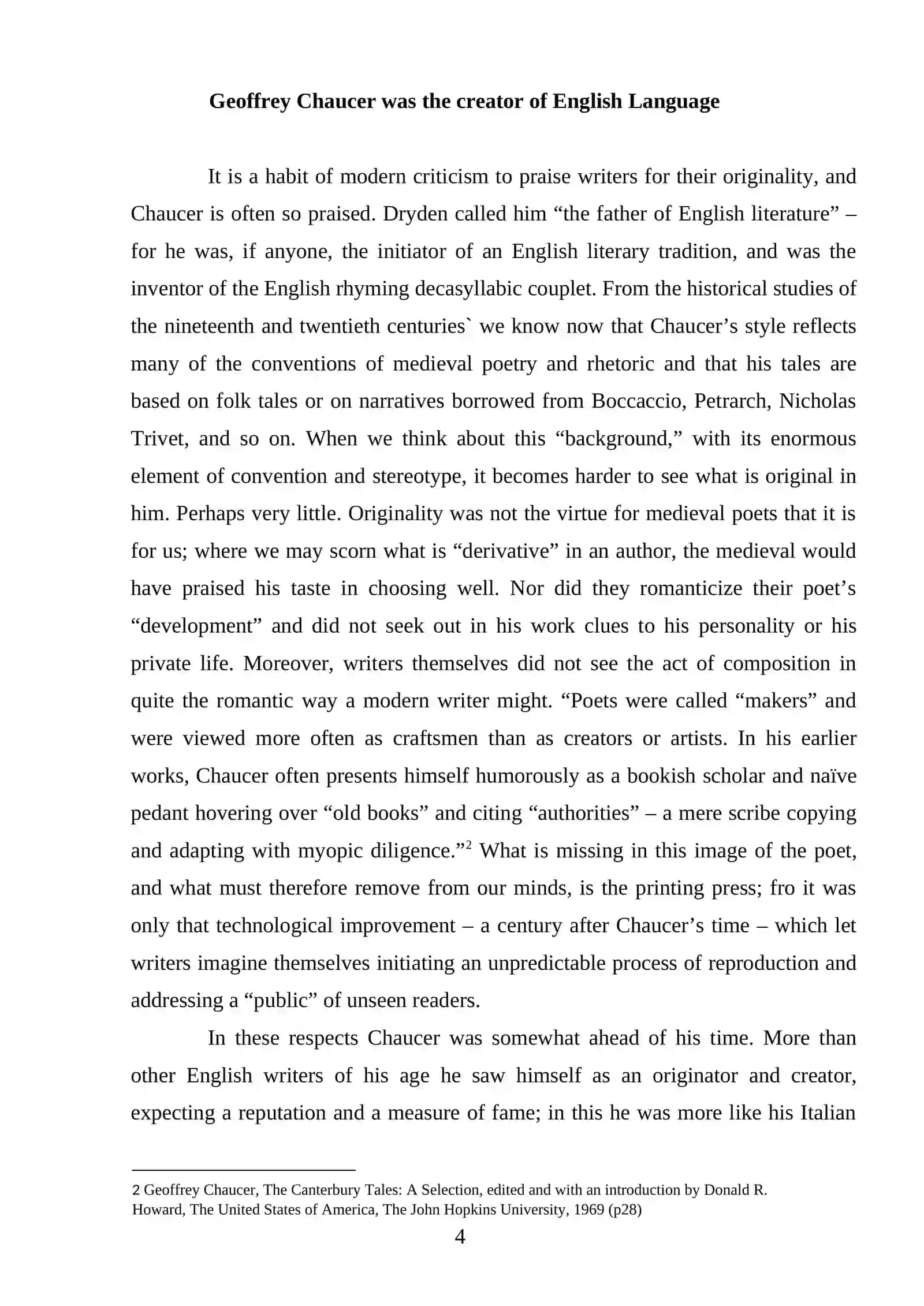 English literature in the age of Chaucer 4