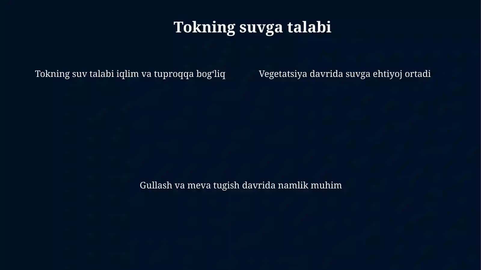 Tokzor Sugʻorish 4
