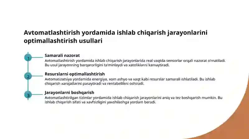 Kimyo va oziq ovqat sanoatida avtomatlashtirish texnologiyalari va ularning rivojlanishi 4