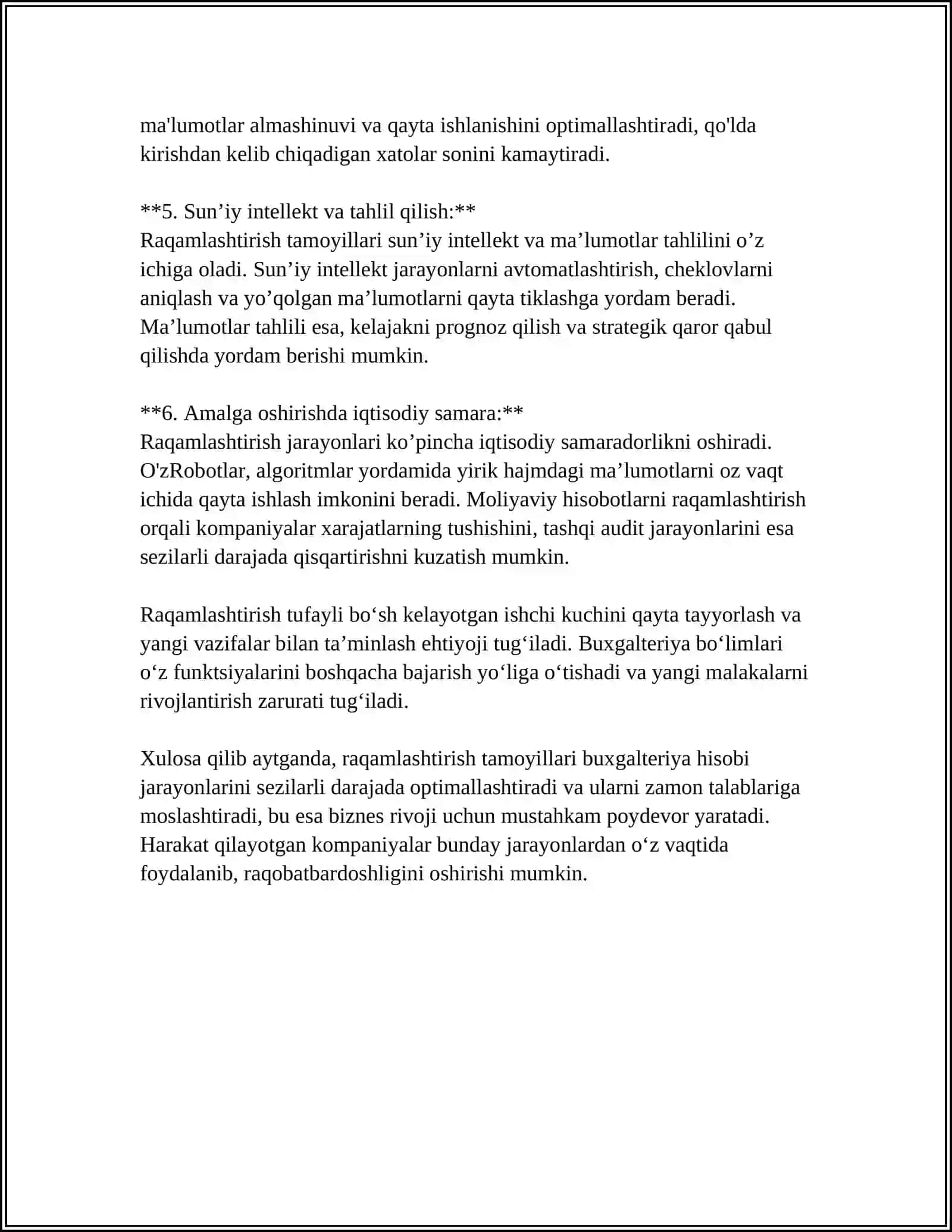 Buxgalteriya hisobining raqamlashtirish tamoyillari 4