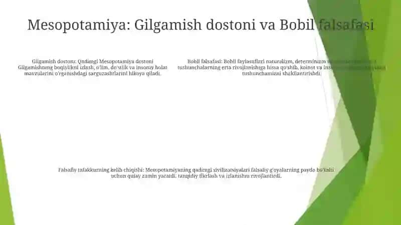 Qadimgi Sharqda Asotiriy Tasavvurlar Va Falsafiy Bilimlarning Paydo Bo‘Lishi 4