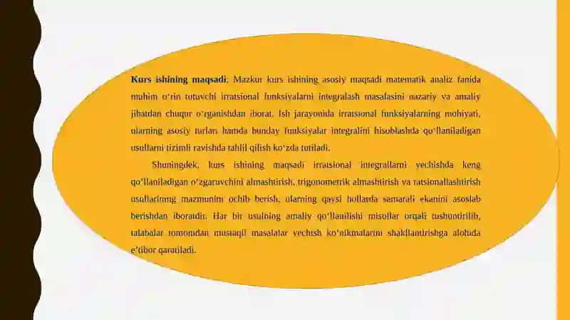 Ba’zi Irratsional Funksiyalarni Integralash 4