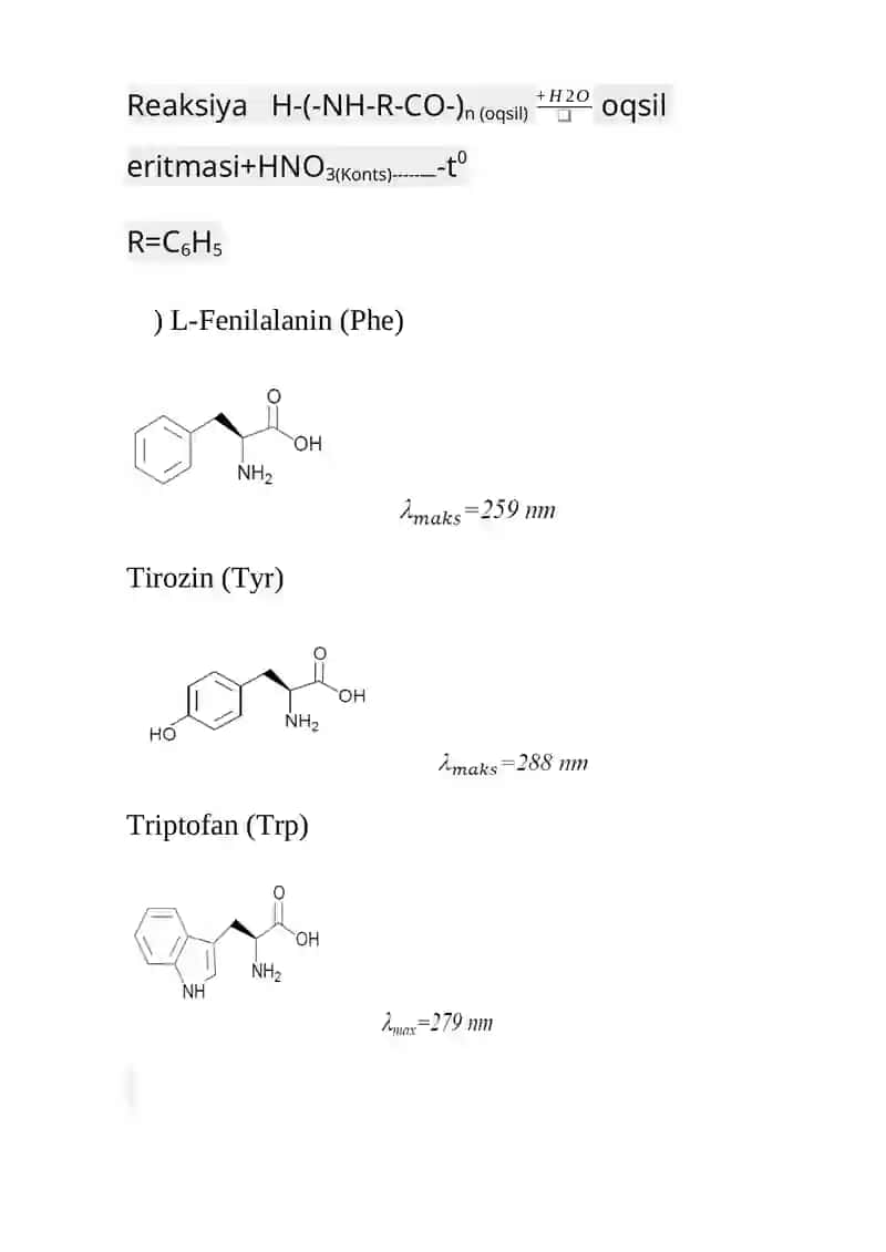 Xsantoprotein reaksiyasi 4