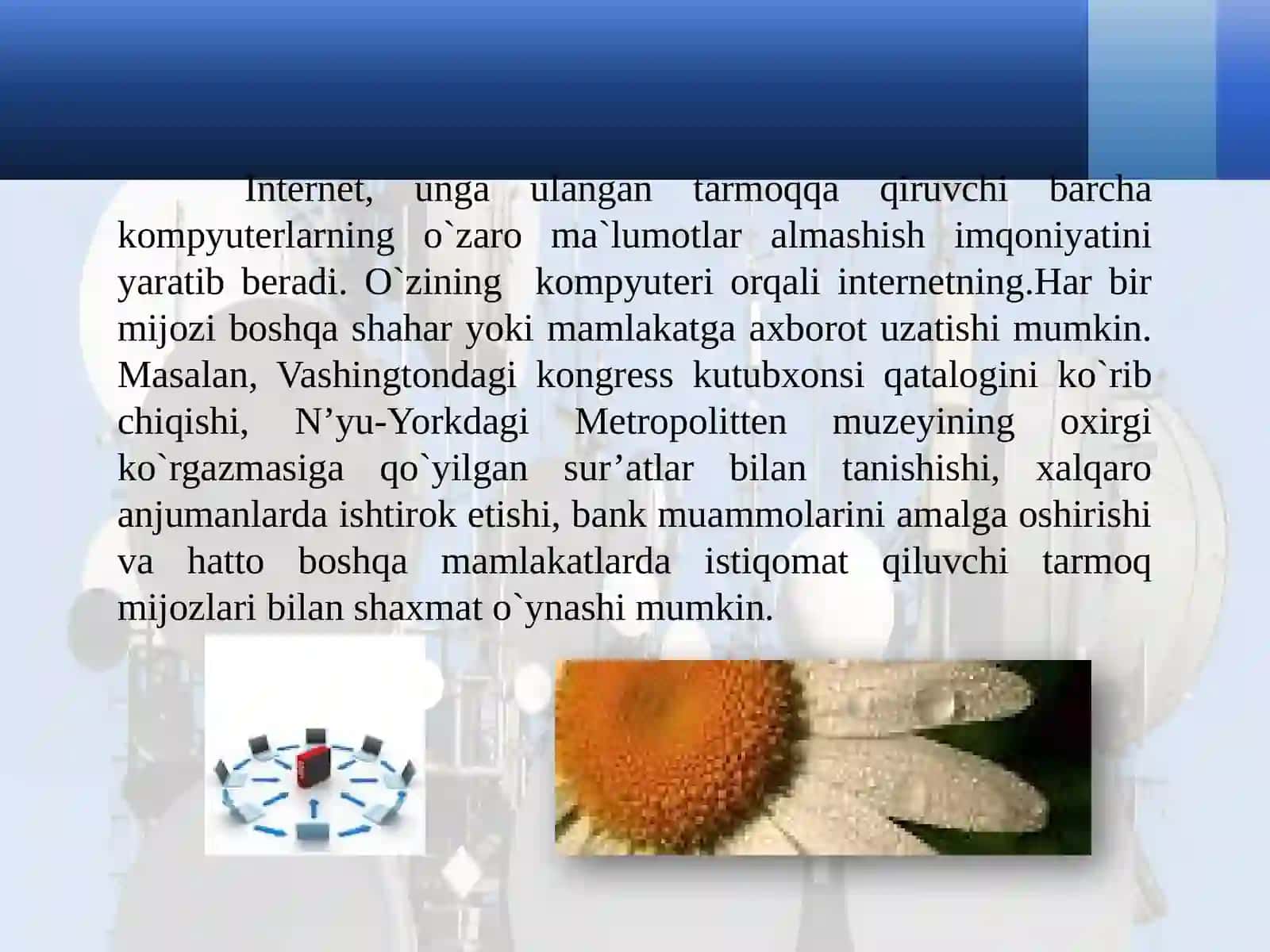 Internet va Intranet tarmoqi va ularni tashkiliy tushuncha-masalalar 4