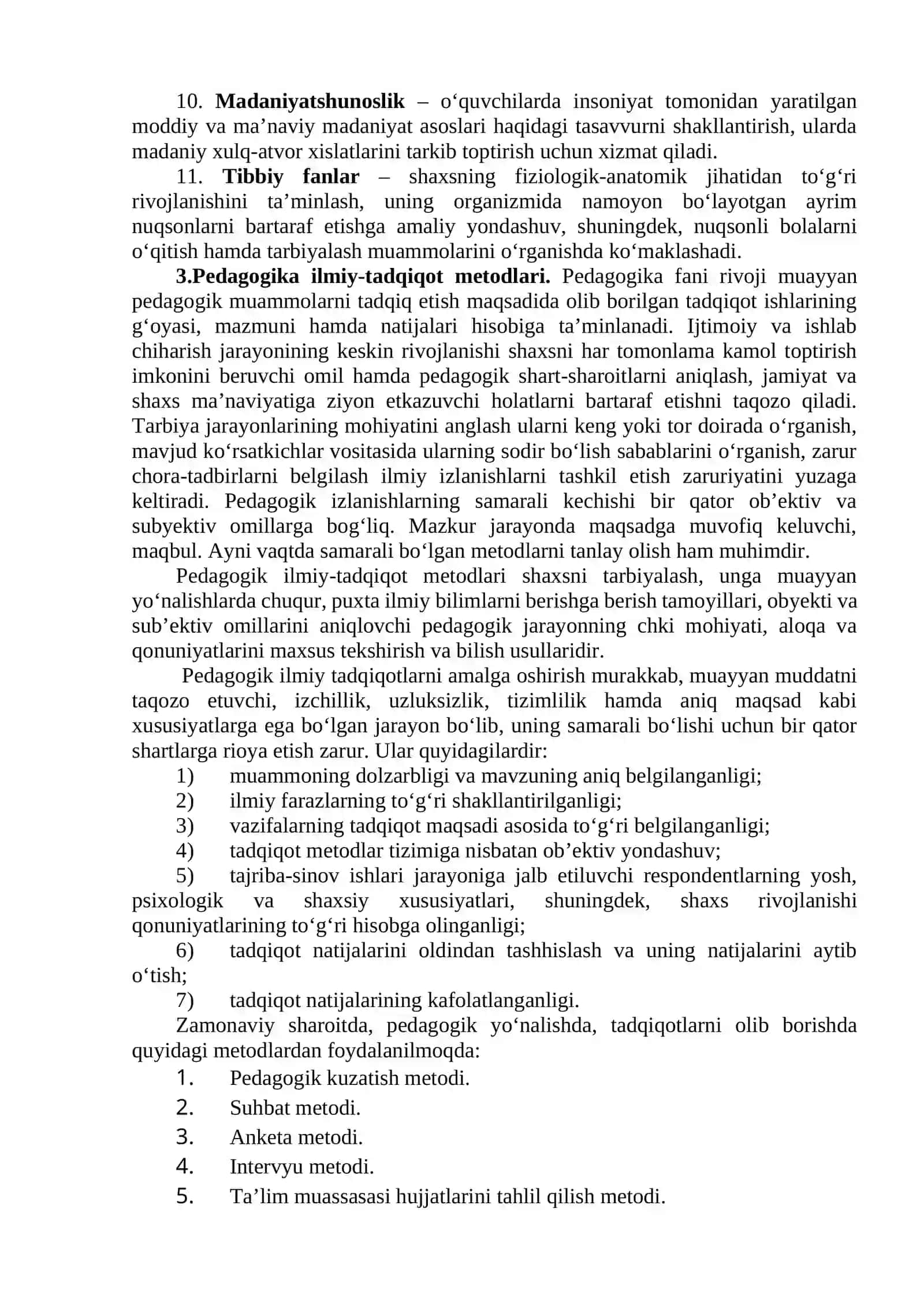 Boshlang’ich ta’lim pedagogikasi fani, uning predmeti, metodologiyasi, ilmiy-tadqiqot metodlari 4