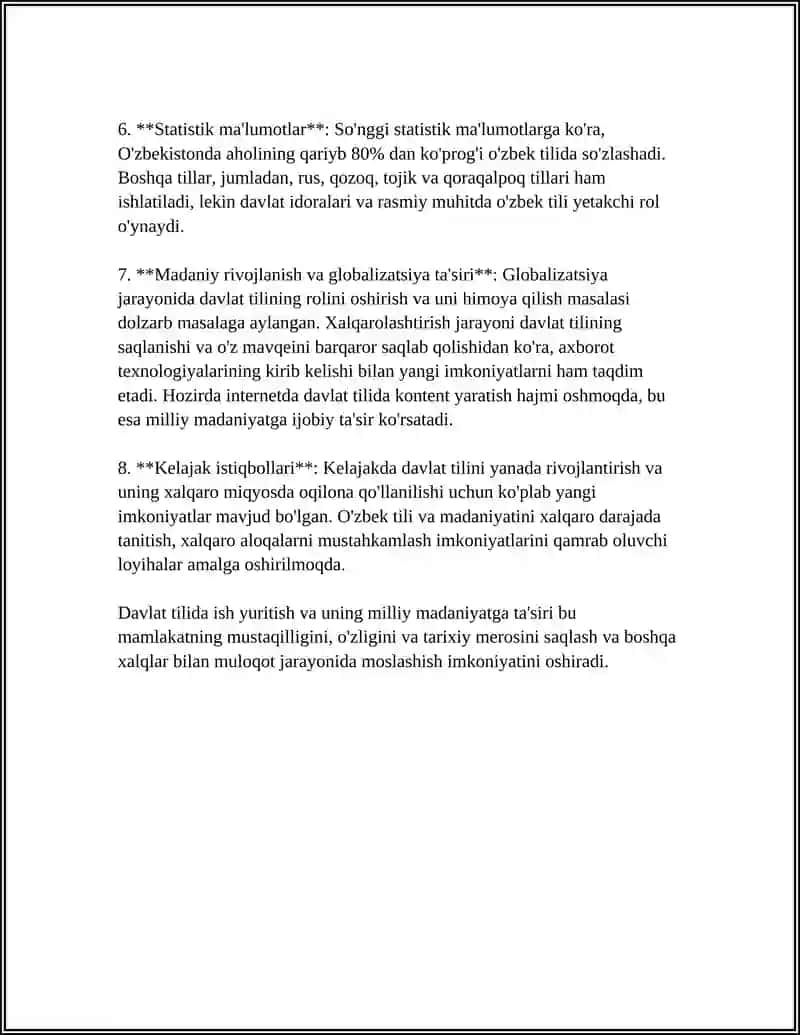 MILLATNING ICHKI VA TASHQI IMEJINI BELGILASHDA DAVLAT TILIDA ISH YURITISHNING AHAMIYATI 4