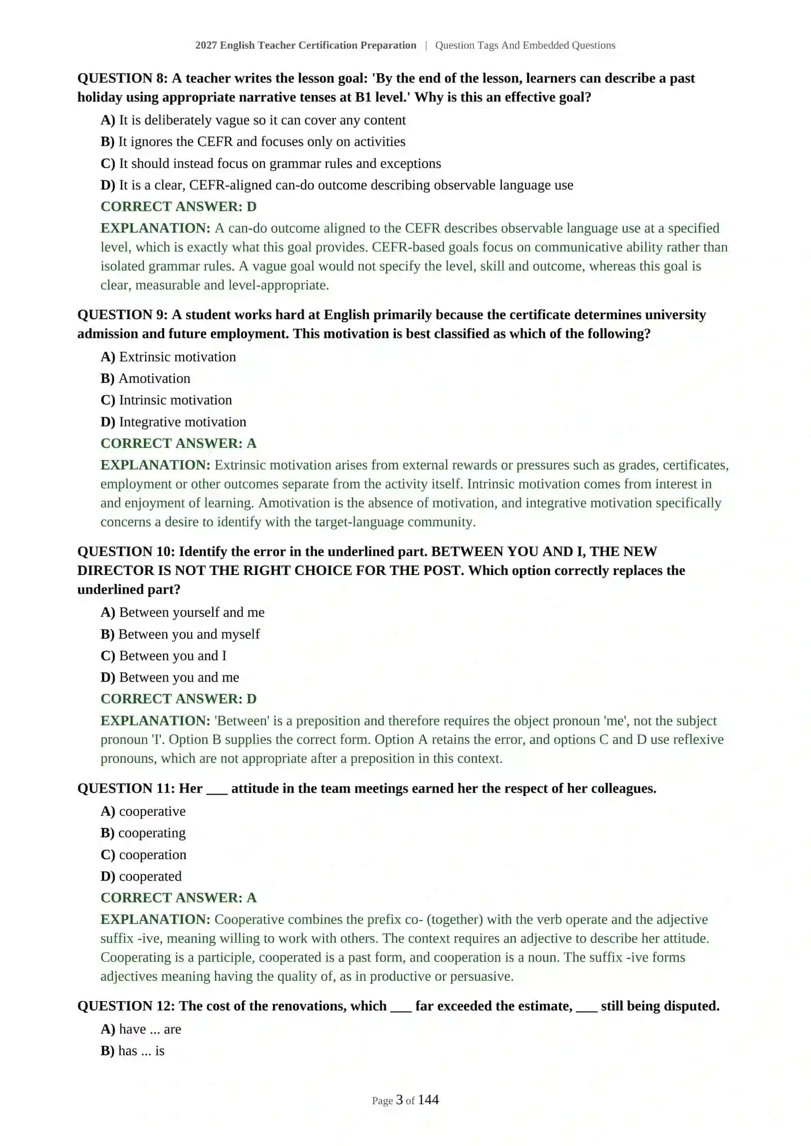 C1-C2 English Teacher Certification Preparation 4