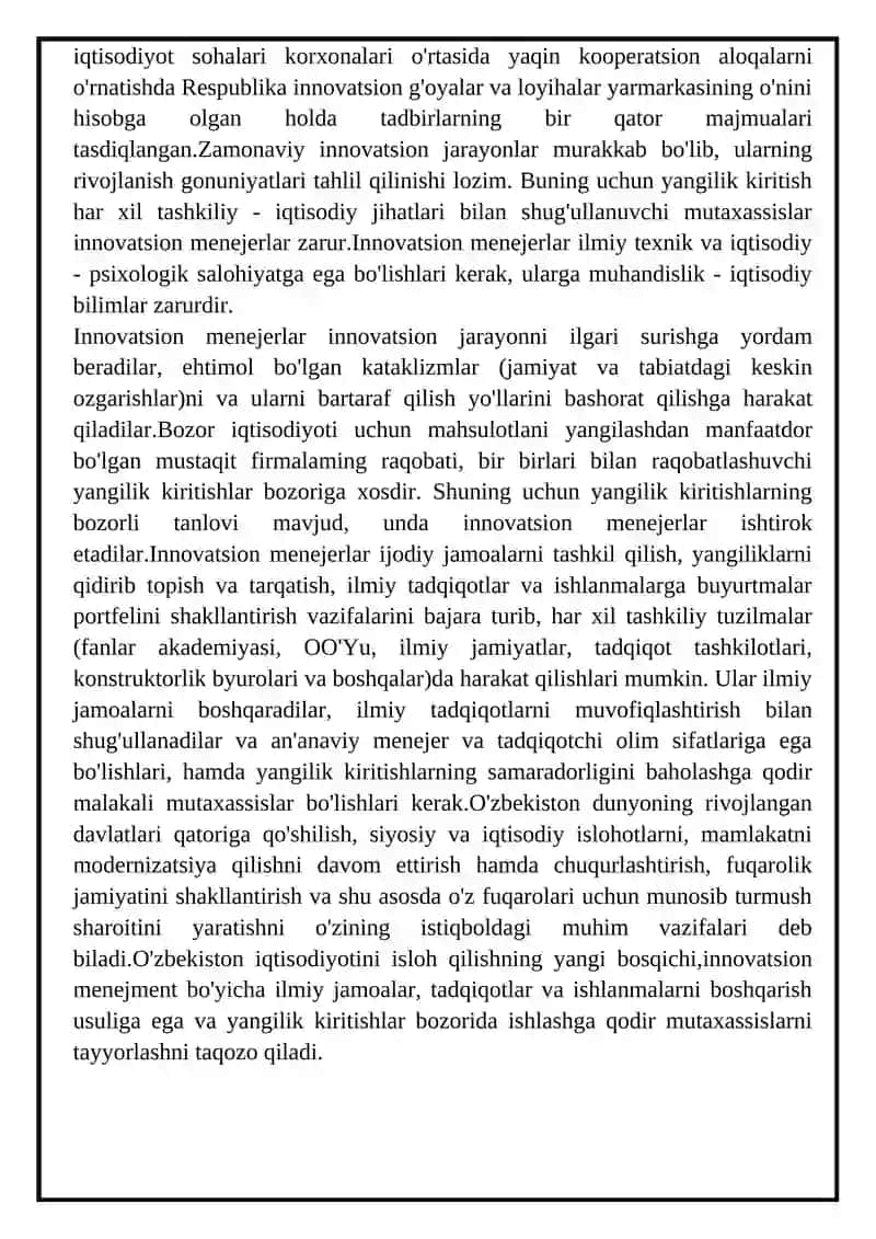 Innovatsion faoliyatni tashkil etish 4