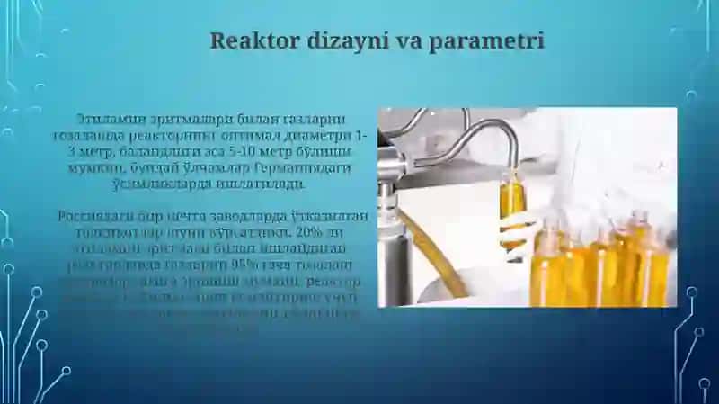 Gazlarni etanolaminlarning suvlari yordamida tozalash 4