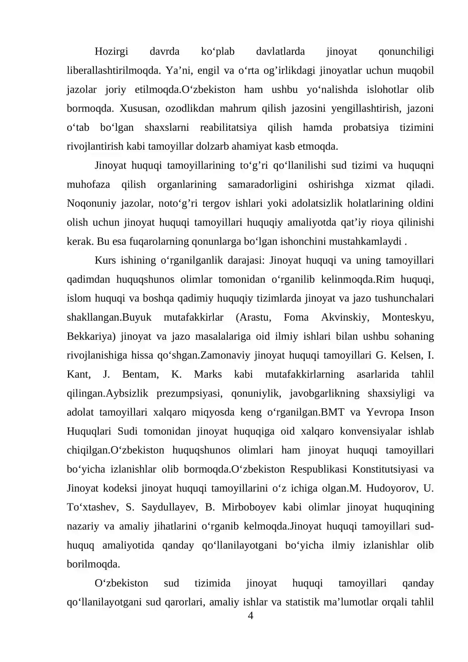 O’zbekiston respublikasi jinoyat huquqining umumiy tamoyillari 4