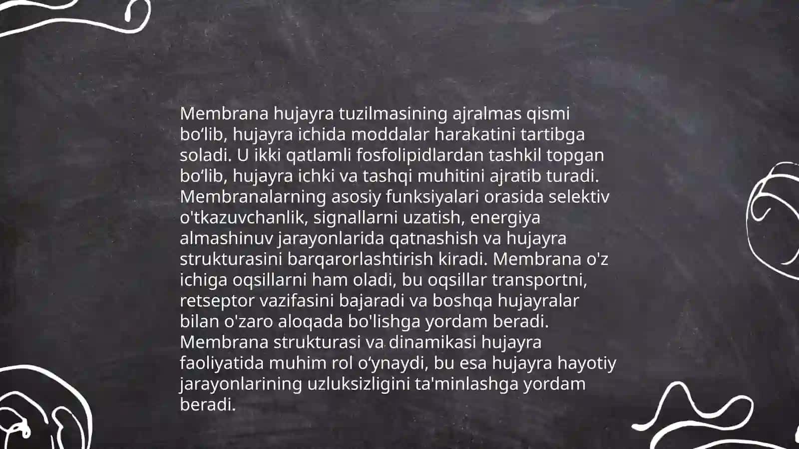 Signallarni membranalar orqali o'tkazilishi 4