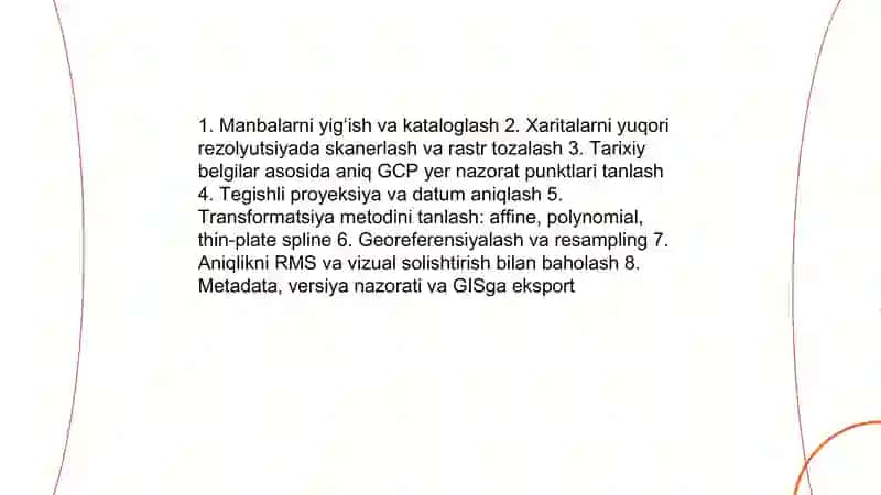 Tarixiy xaritalar asosida toponimik o‘zgarishlarni aniqlash 4