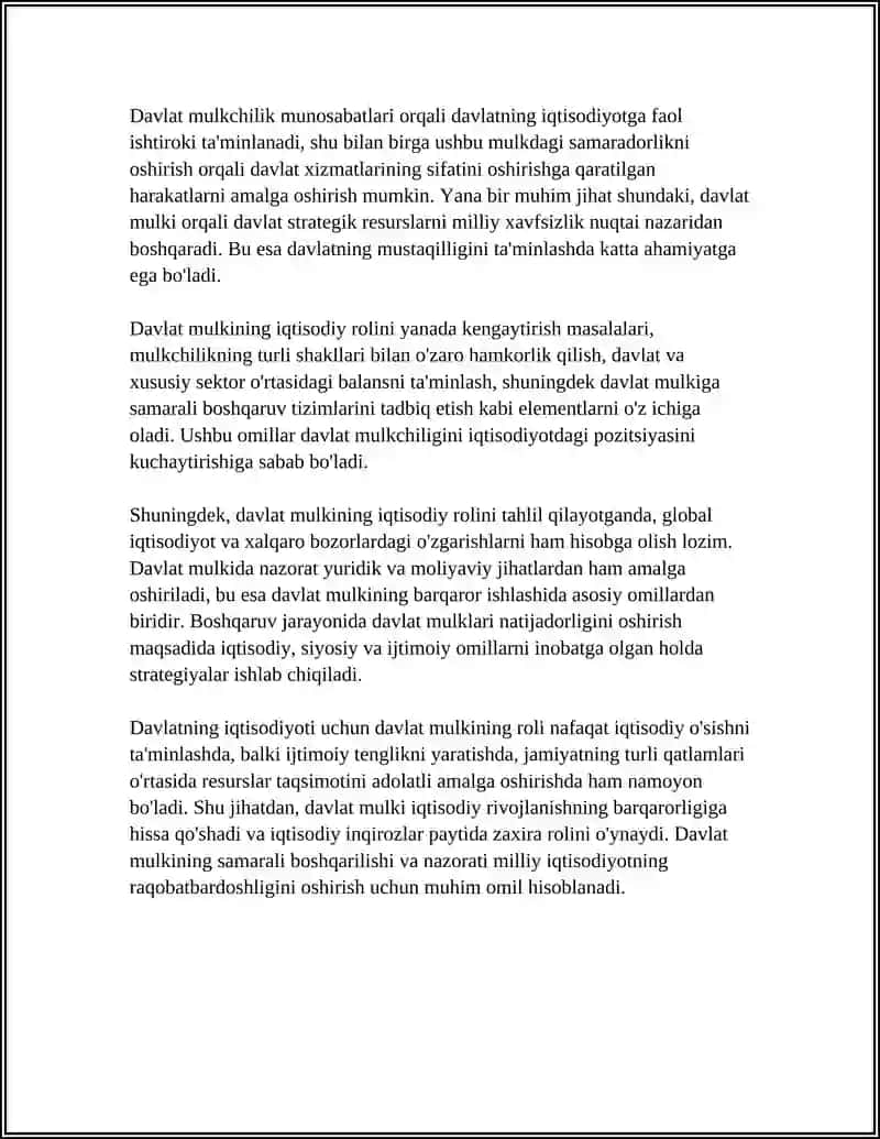 MULKCHILIK TURLARI.MULKCHILIK MUNOSABATLARNING IQTISODIY MAZMUNI 4