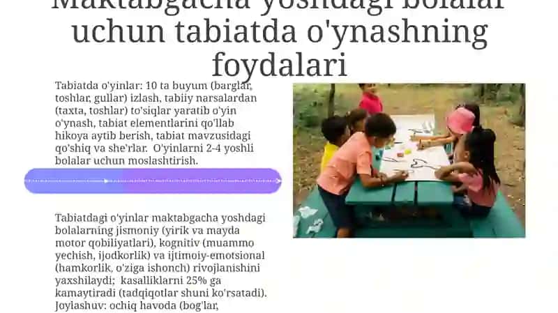 Tabiatga asoslangan o'yinlar 4