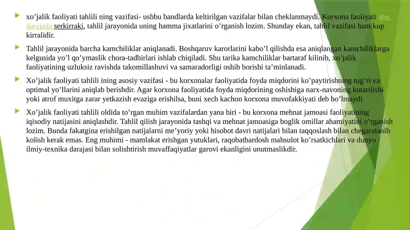 Tashkilot, xo’jalik sub’yekti tushunchalari. Biznes tashkiletishning maqsadi, vazifalari 4