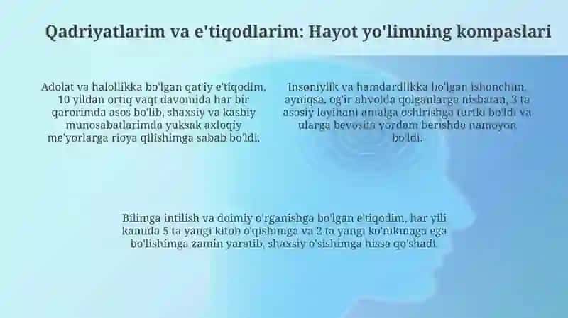 Hayot falsafamning asosiy tamoyillari 4
