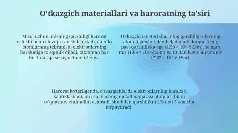 Elektr qarshilik va Ohm qonuni 4