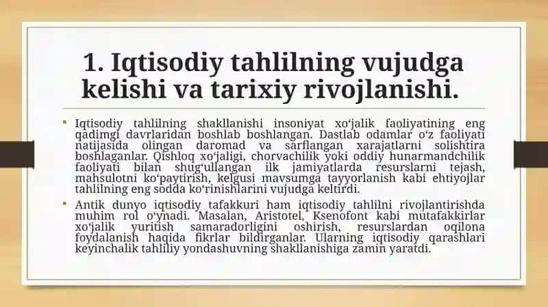 Iqtisodiytahlilning fansifati 4
