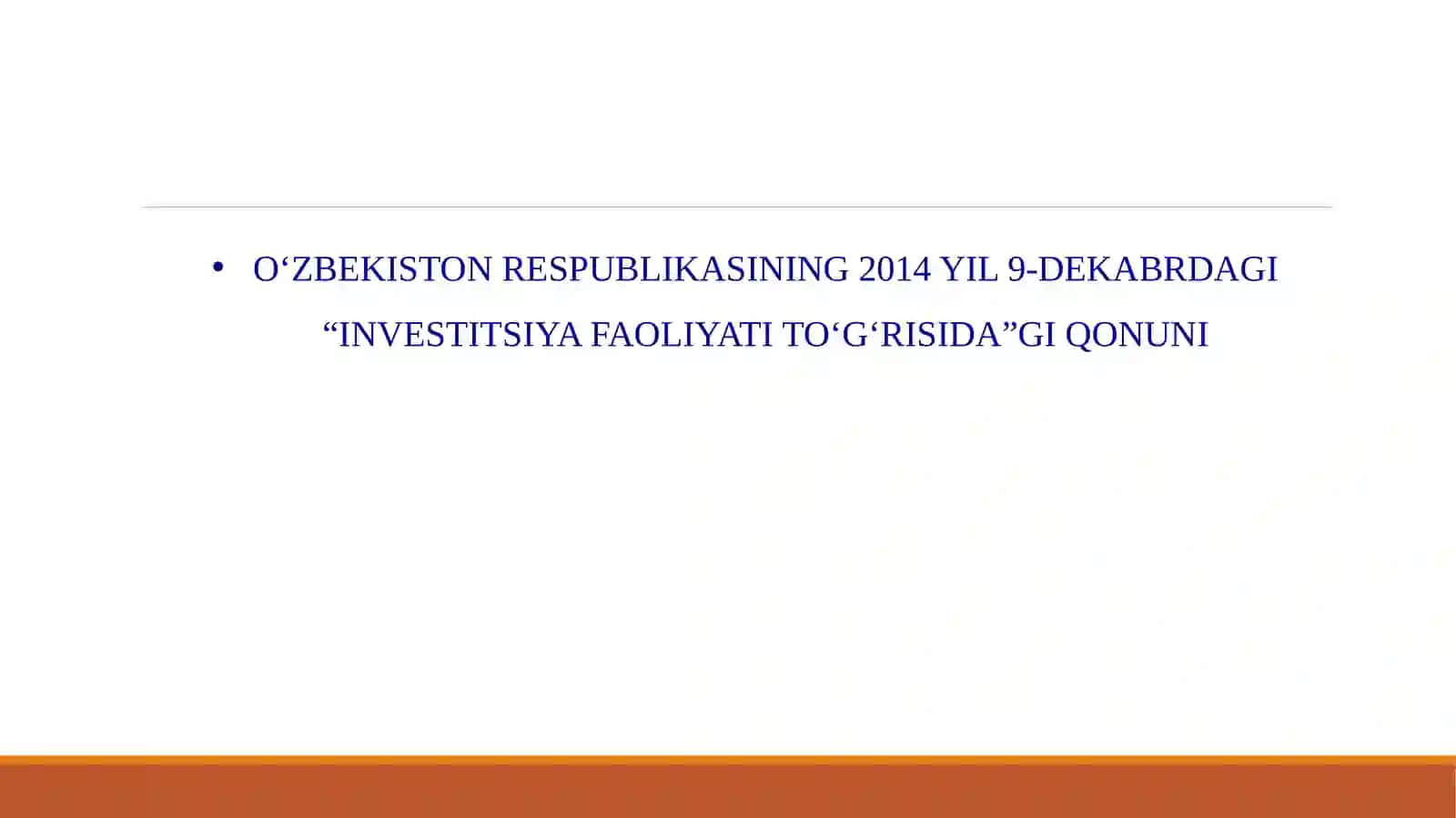 Investitsiyafaoliyat tushunchasi 4