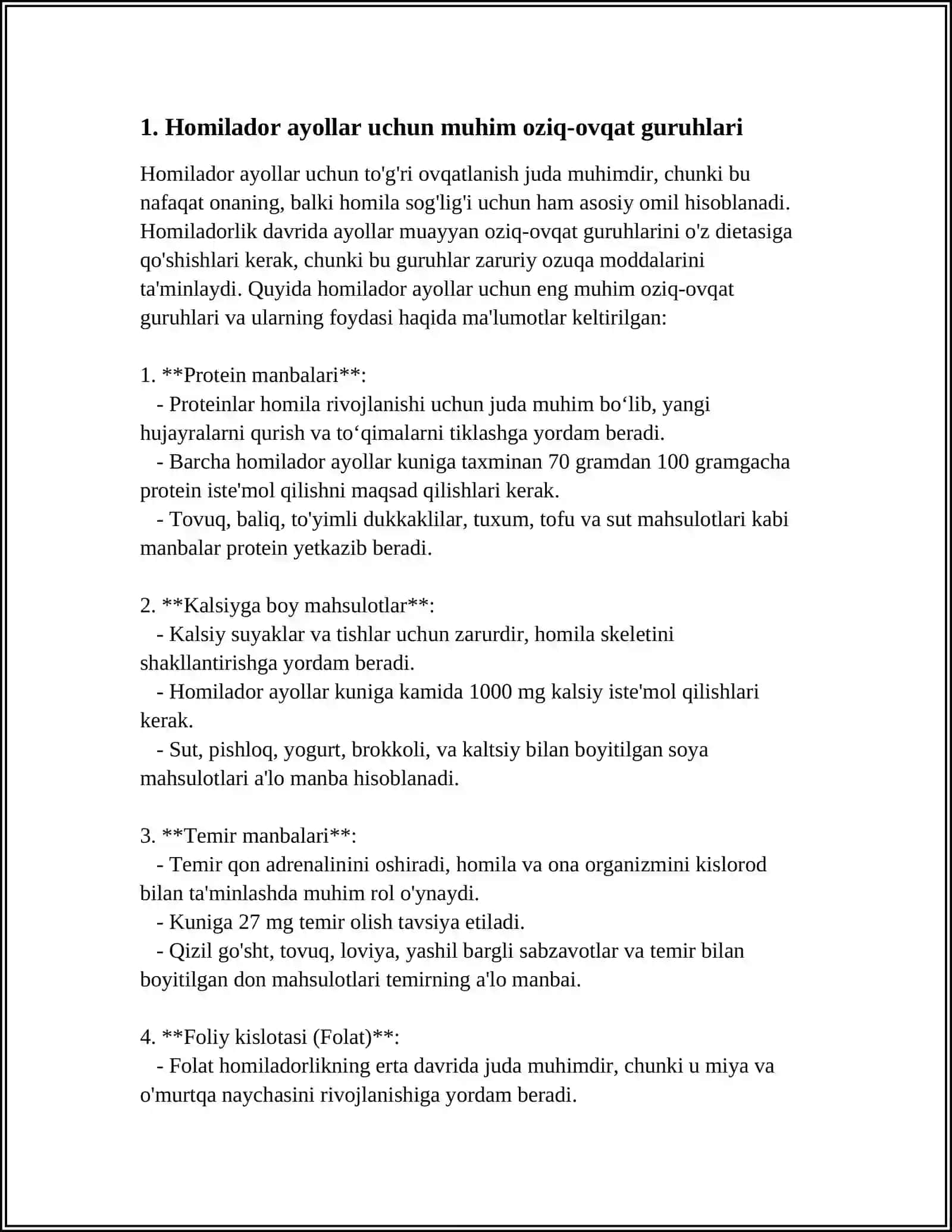HOMILADOR VA EMIZIKLI AYOLLAR OVQATLANISHI 4