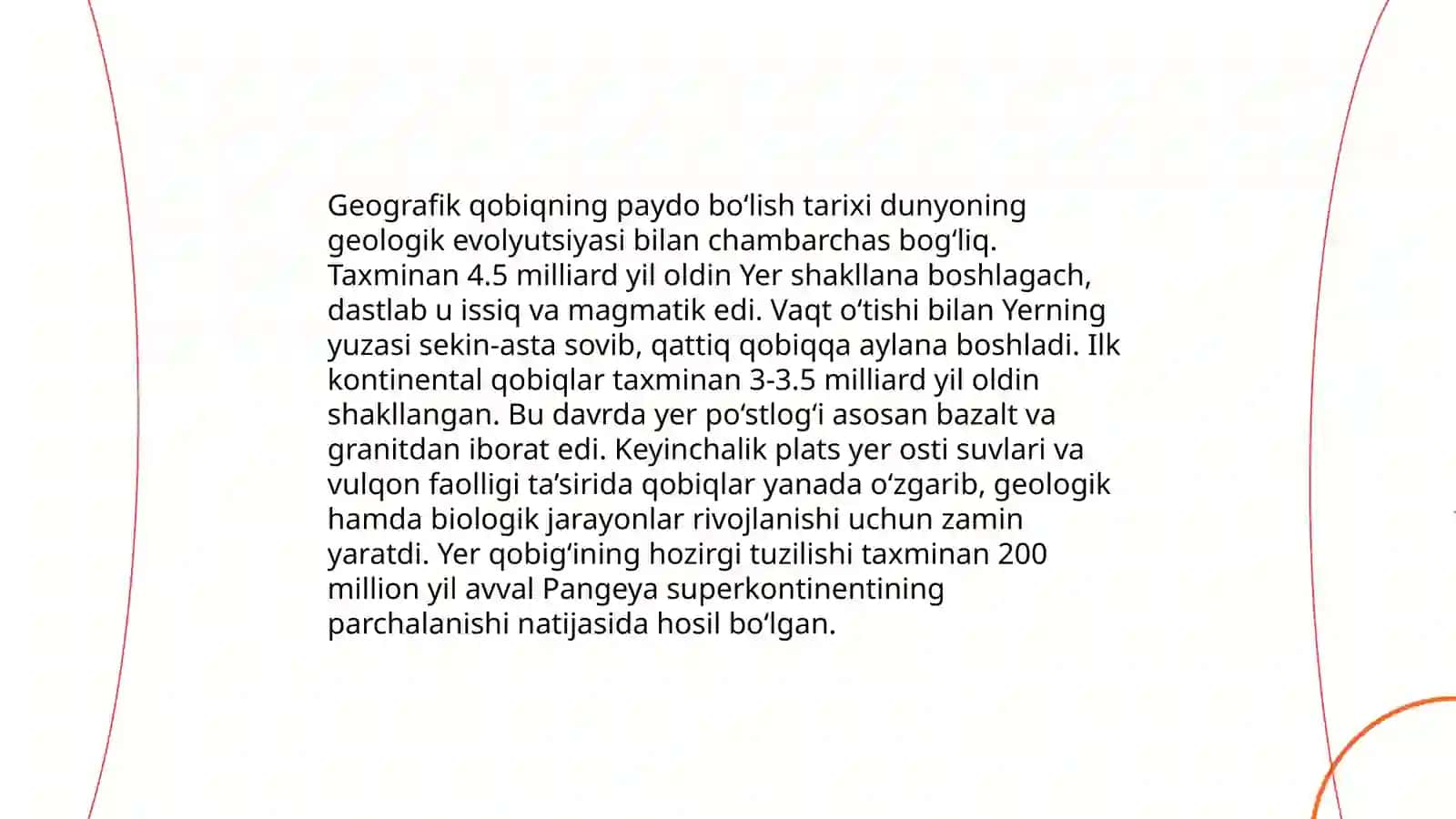 Geografik qobiqning eng yirik geosistema sifatidagi asosiy xususiyatlari 4