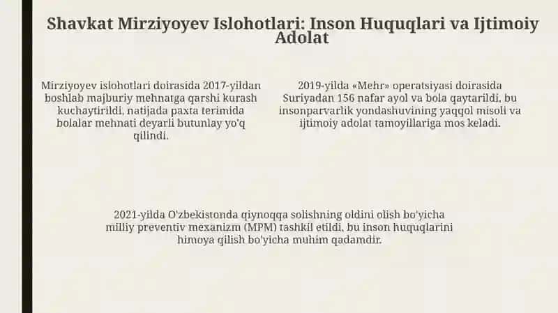 Yangi O'zbekiston xalqchil va insonparvar davlat qurishi jtimoiy siyosiyahamiyati 4